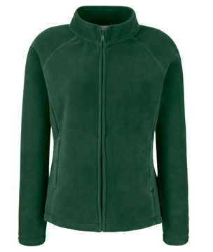 PILE CON ZIP LUNGA DONNA ( FRUIT OF THE LOOM ) verde bottiglia